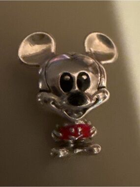 Silver Mickey Mouse Charm with Red Shorts Pandora